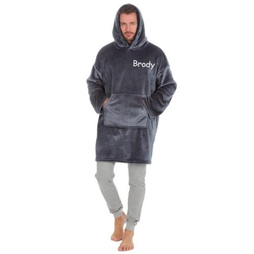 Personalised Adult Oversized Hoodie Ultra Soft Sherpa Giant Sweatshirt