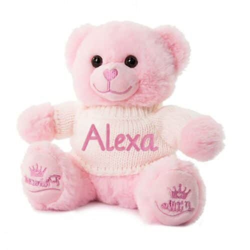 Personalised Baby Teddy Bear Soft Fleece Novelty Gift