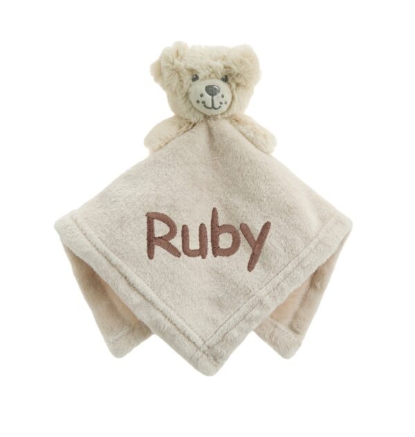 Personalised Baby Fleece Puppy Comforter Soft Novelty Gift