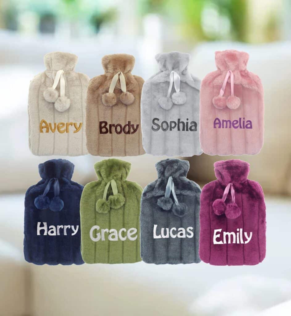 Personalised Soft Fleece Hot Water Bottle