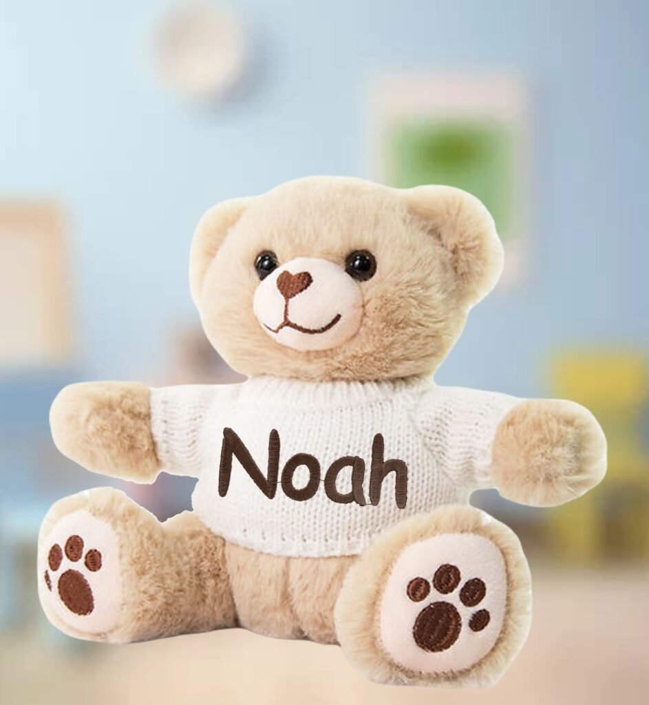 Personalised Baby Teddy Bear Soft Fleece Novelty Gift